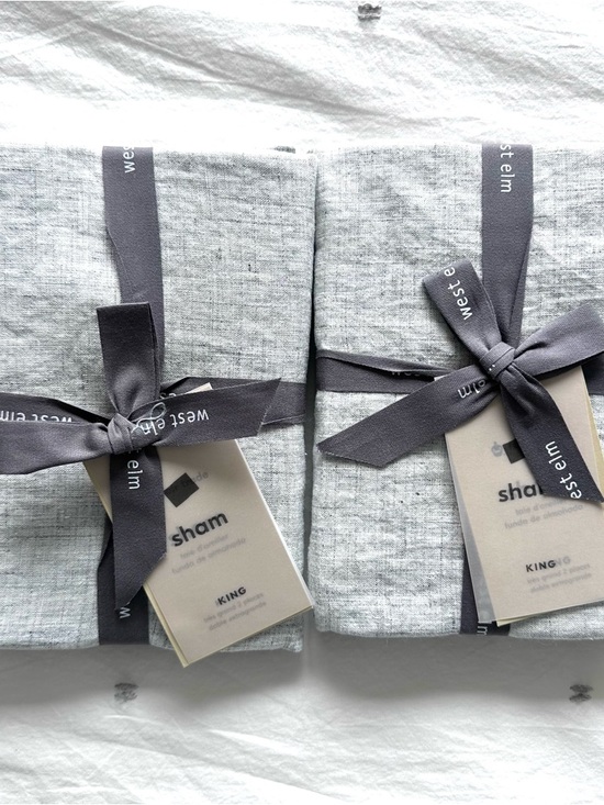 West Elm Other - NWT West Elm Belgian Flax Linen King Shams - Pair